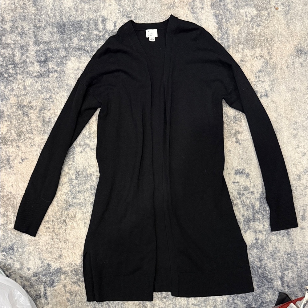 a new day Black Longline Cardigan